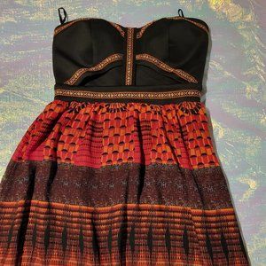 🏖️🏖️🏖️ GORG! MAXI DRESS ISLAND Multicolored Strapless Womens size M